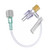 B Braun Medical 471954 - Small Bore Extension Set with Distal T-Port and Spin-Lock Connector