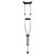 Carex Health FGA99500 0000 - Folding Underarm Crutches Aluminum Frame Youth / Adult / Tall Adult 250 lbs. Weight Capacity
