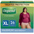 Kimberly Clark 53744 - Depend FIT-FLEX Incontinence Underwear for Women, Maximum Absorbency, XL, Blush, 26 Count, Replaces Item 6913406