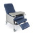 McKesson 146-D574-BR - Recliner McKesson Blue Vinyl 5 Inch Casters
