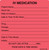 PDC Healthcare MV05FR1366 - Pre-Printed Label MedVision® Anesthesia Label Fluorescent Red Paper IV Medication Added Black Syringe Label 2-7/16 X 2-1/2 Inch