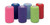 Andover Coated Products 9100CP-030 - Cohesive Bandage CoFlex®·LF2 1 Inch X 5 Yard Self-Adherent Closure Neon Pink / Blue / Purple / Light Blue / Neon Green / Red NonSterile 20 lbs. Tensile Strength