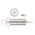 McKesson 43-1-251 - Ear Syringe with Shield McKesson Argent™ Three Ring Style Three Ring, Silver Barrel and Plunger OR Grade