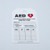 Accuform Signs TRS345CTM - Equipment Tag Accuform AED Inspection Status White 3-1/4 X 5-3/4 Inch Card Stock 5 per Pack