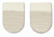 Hapad HP39 - Heel Pad Hapad® Heel Support Wool Felt White