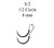 J & J Healthcare Systems 1779G - Nonabsorbable Suture with Needle Mersilene™ Polyester S-2 1/2 Circle Spatula Needle Size 4-0 Braided