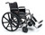 Graham-Field Inc 3G010540 - Bariatric Wheelchair Traveler® HD Heavy Duty Dual Axle Full Length Arm Swing-Away Footrest Black Upholstery 24 Inch Seat Width Adult 500 lbs. Weight Capacity