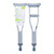 McKesson 146-10427 - Underarm Crutches McKesson Pediatric 3 Foot 7 Inch to 4 Foot User Height Aluminum Frame 175 lbs. Weight Capacity