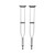McKesson 146-10432-8 - Underarm Crutches McKesson Tall Adult 5 Foot 10 Inch to 6 Foot 6 Inch User Height Aluminum Frame 350 lbs. Weight Capacity