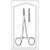 Sklar 96-2537 - Mosquito Forceps Econo Sterile™ Halsted 5 Inch Length Floor / Office Grade Pakistani Stainless Steel Sterile Locking Finger Ring Handle Straight Serrated Tips