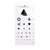 McKesson 63-3052 - Preschool Eye Test Chart McKesson 20 Foot Distance Acuity Test