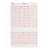 Precision Charts B4305AAO - Recording Chart Paper Life Trace® Z-Fold Red Grid