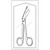 Sklar 96-2502 - Bandage Scissors Econo Sterile™ Lister 5 Inch Length Floor / Office Grade Pakistani Stainless Steel Sterile Finger Ring Handle Angled Blunt Tip / Blunt Tip