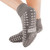Principle Business Ent 1098-001 - Slipper Socks Pillow Paws® 360° Imprint Unisex Adult 2X-Large All Around Tread Single Patient Use Gray