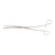 McKesson 43-2-374 - Uterine Dressing Forceps McKesson Bozeman 10-1/2 Inch Length Floor / Office Grade Pakistani Stainless Steel NonSterile Locking Finger Ring Handle Double Curved Serrated Tips