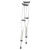 Breg 100309-000 - Underarm Crutches Adult 5 Foot 2 Inch to 5 Foot 10 Inch User Height Aluminum Frame 250 lbs. Weight Capacity