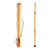 Mabis Healthcare 602-3000-1154 - Walking Stick Brazos™ Free Form Wood 58 Inch Height Bamboo