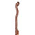 Mabis Healthcare 602-3000-1088 - Walking Stick Brazos™ Twisted Fitness Walker Wood 48 Inch Height Red