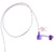 Kangaroo Purple Argyle PVC Nasogastric Tube With Enfit Connection, Radiopaque Line, Neonatal/Pediatric, 10 Fr, 42"