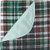 Ibex Re-Usable Plaid Underpad, Green Vinyl, 34" x 36"