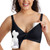 Momcozy Jelly Strip Seamless & Effortless Pumping Bra, Large, Black