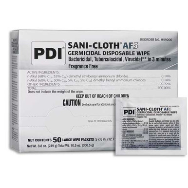 PDI H59200 - Sani-Cloth® AF3 Surface Disinfectant Cleaner Premoistened ...