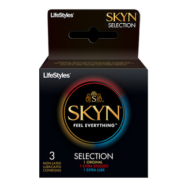 Sxwell Usa 27103 - LifeStyles SKYN Polyisoprene Condom Selection, 3 Count -  Medical Mega