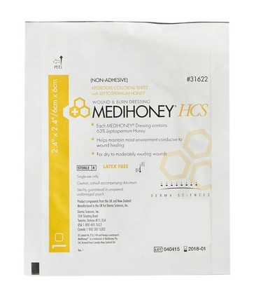 Dermasciences Medihoney Hydrogel Nonadhesive Pads - Medihoney