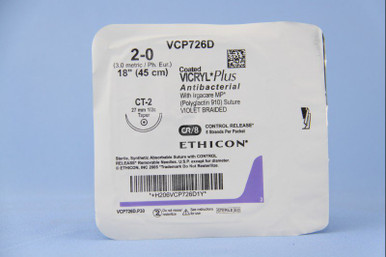 J & J Healthcare Systems VCP726D - Absorbable Antibacterial Suture with ...