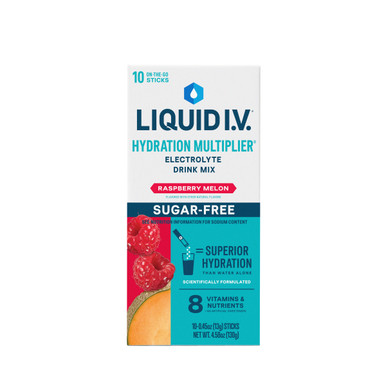 Lemon Raspberry Liquid Iv Liquid IV Electrolyte Drink Mix, Sugar Free Raspberry Melon, 10 ct ...
