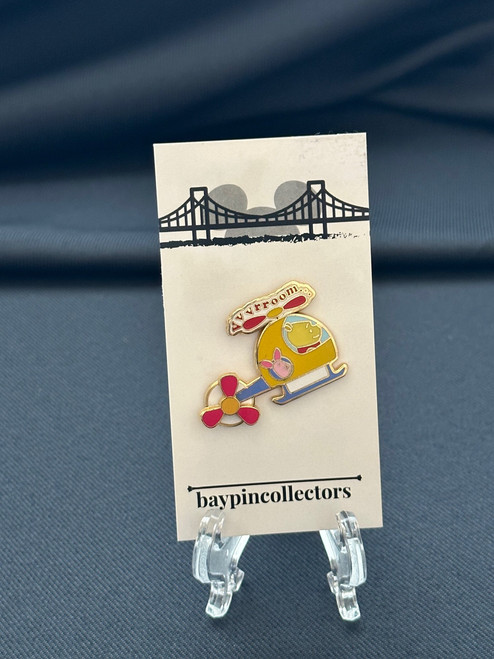 Pooh and Piglet Helicopter Pin