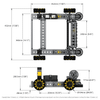 FTC StarterBot Base with Mecanum Wheels Schematic