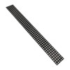 Transparent Black Polycarbonate Grid Plate (1.5mm Thickness, 5 x 44 Hole, 40 x 352mm)