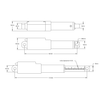 Hitec Linear Servo (30mm Stroke, 4.1mm/sec,  22.2kg Thrust)