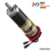 5203 Series Yellow Jacket Planetary Gear Motor (50.9:1 Ratio, 24mm Length 8mm REX™ Shaft, 117 RPM, 3.3 - 5V Encoder)