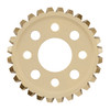 2314 Series Brass, MOD 1.25, Hub Mount Worm Gear (14mm Bore, 28 Tooth)