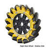 140mm Mecanum Wheel Set (70A Durometer Bearing Supported Rollers)