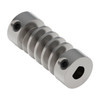 2308-0006-0039 - 2308 Series Stainless Steel, MOD 1.5, D-Bore Set Screw Worm (6mm Bore, 39mm Length)