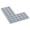 1137-0001-0001 - 1137 Series Steel Flat Grid Bracket (1-1) - 2 Pack