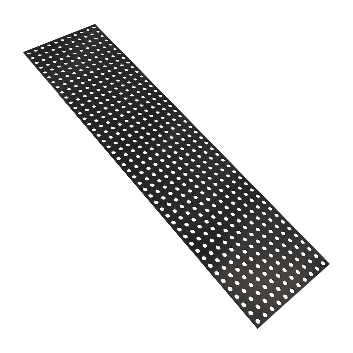 Transparent Black Polycarbonate Grid Plate (1.5mm Thickness, 11 x 44 Hole, 88 x 352mm)
