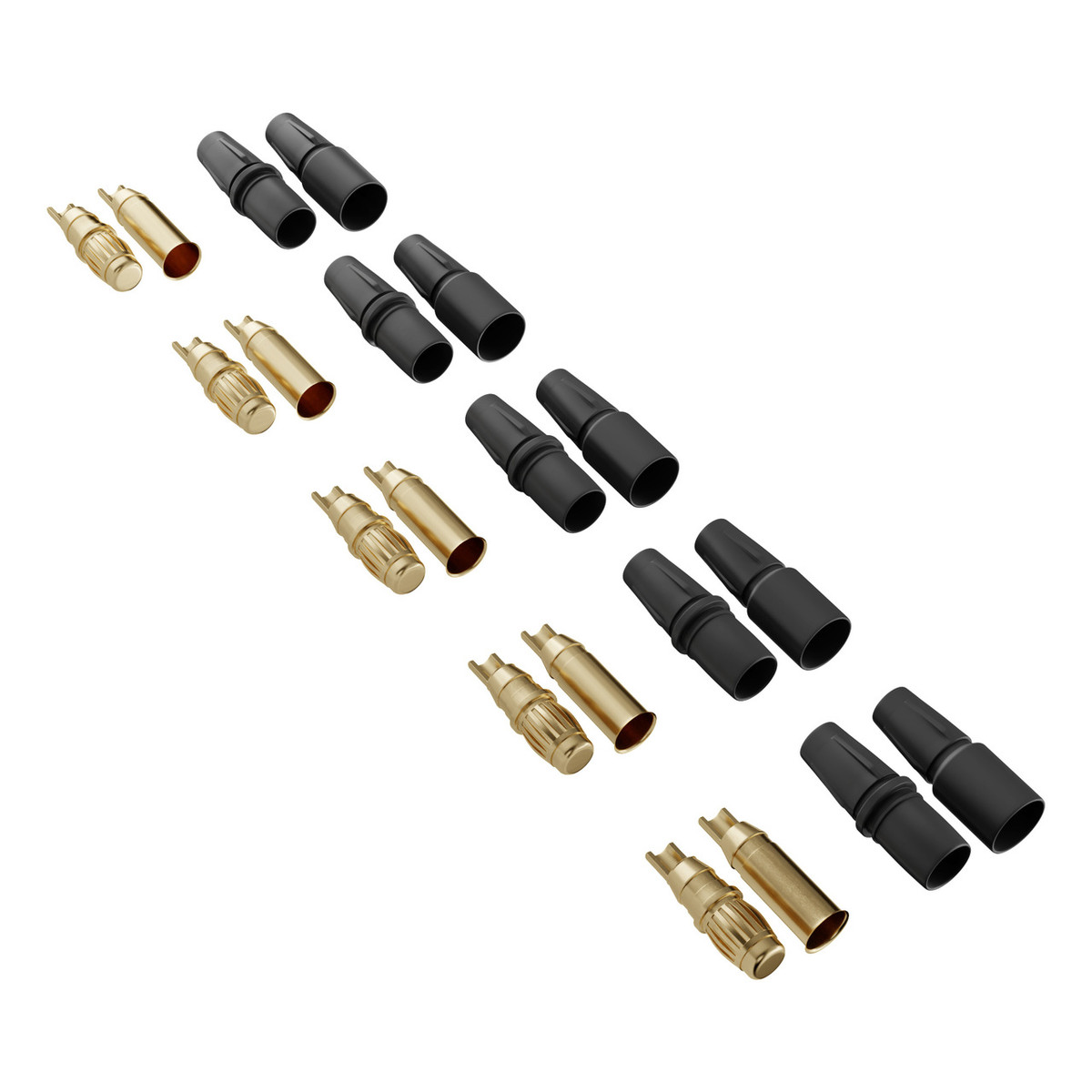 3.5mm Bullet Connector Pack (MH-FC x 5, FH-MC x 5)