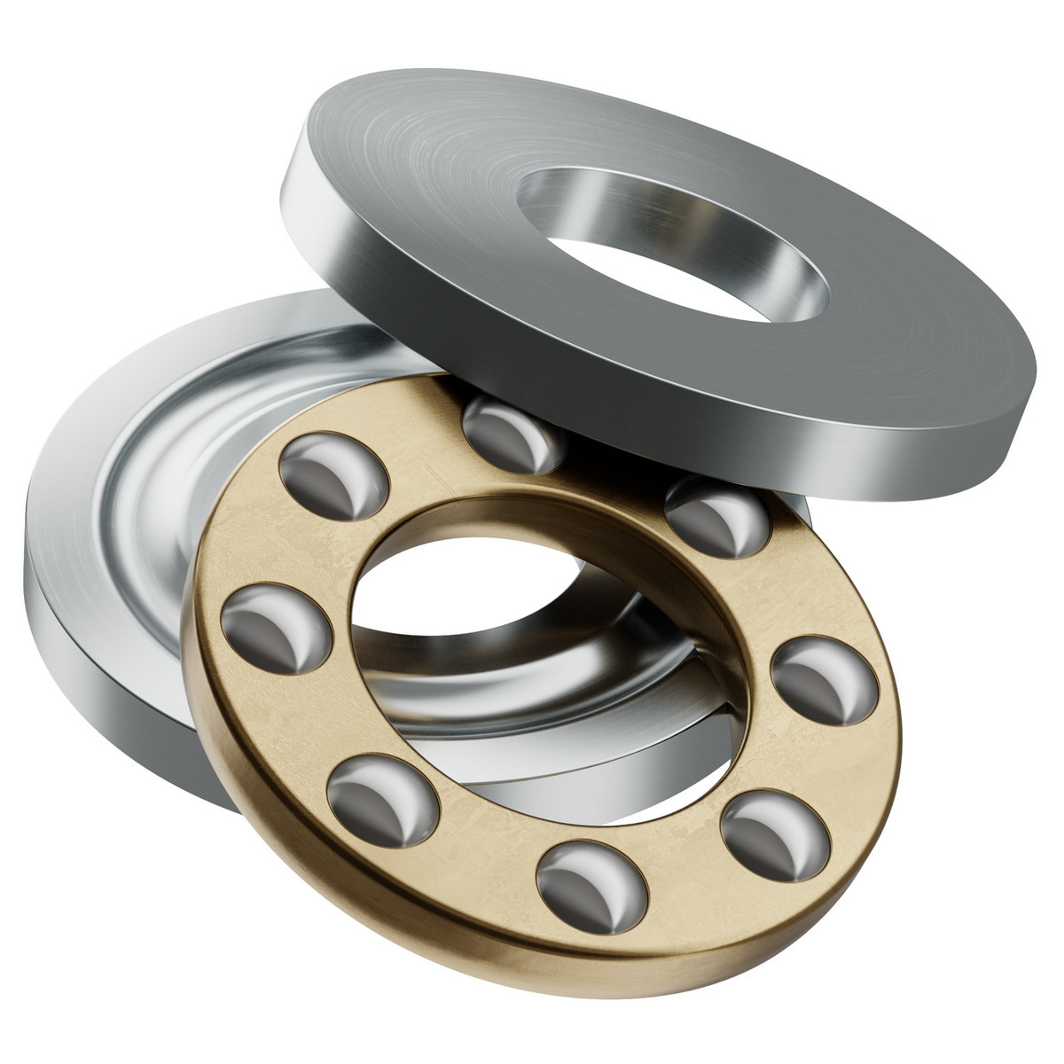 1613 Series Thrust Ball Bearing (6mm ID x 14mm OD, 5mm Thickness)