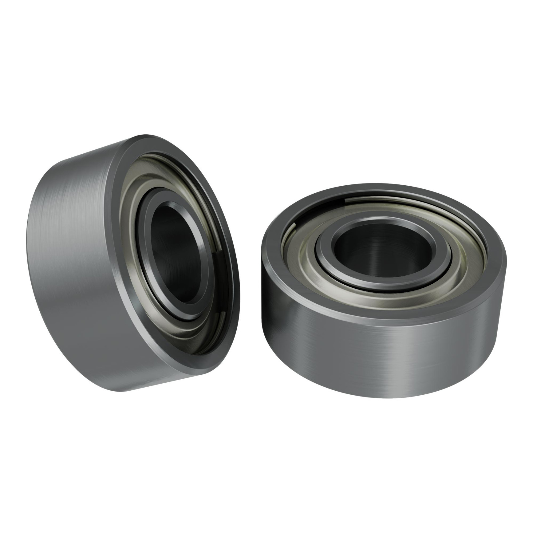 goBILDA 1600-0410-0004 4×10×4 mm ball bearings (2-pack render)