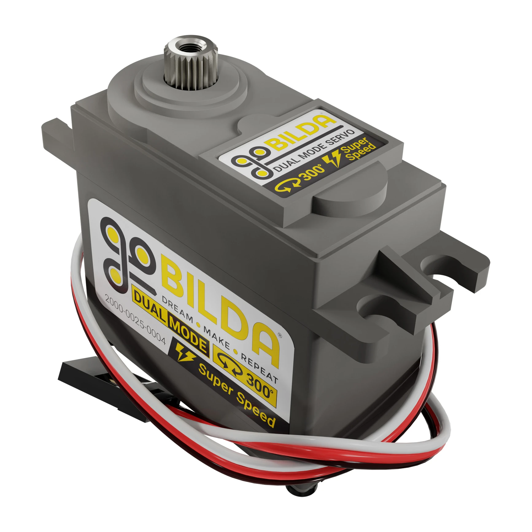 goBILDA Dual Mode Servo 25-4 Super Speed (2000-0025-0004) — product render