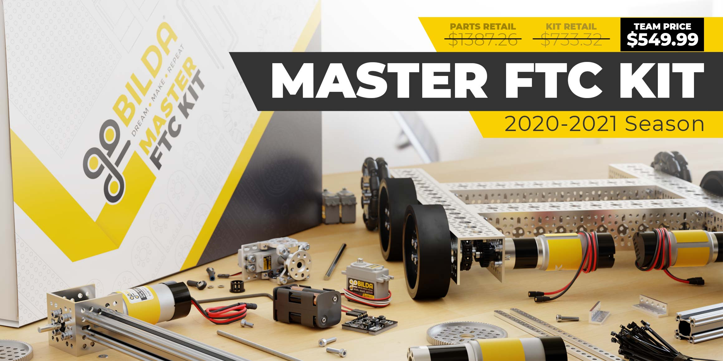 Master FTC Kit (6mm D-Shaft, 2020-2021 Season) - goBILDA®