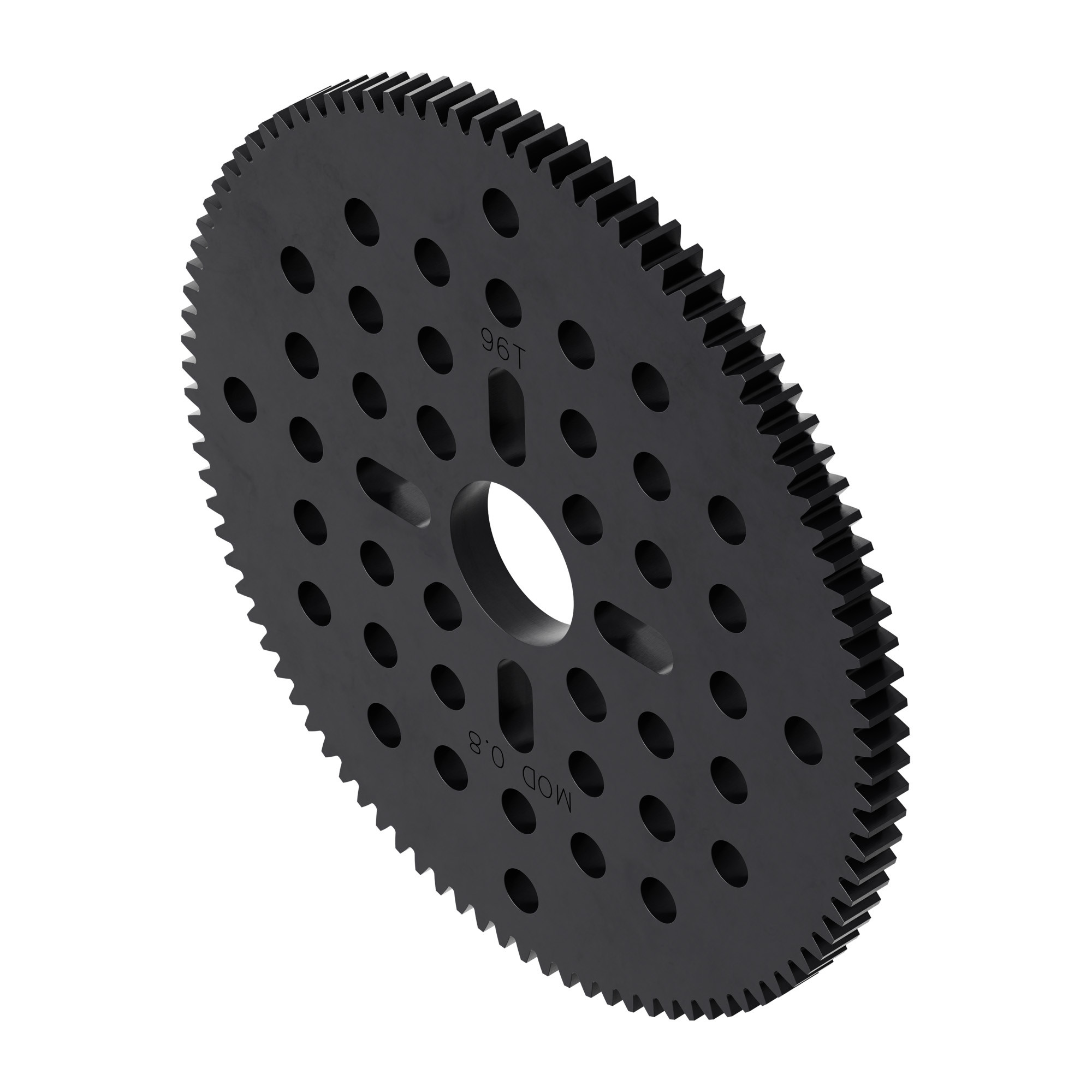 96 Tooth Hub-Mount Gear (MOD 0.8, 4mm Thick Acetal) - goBILDA®