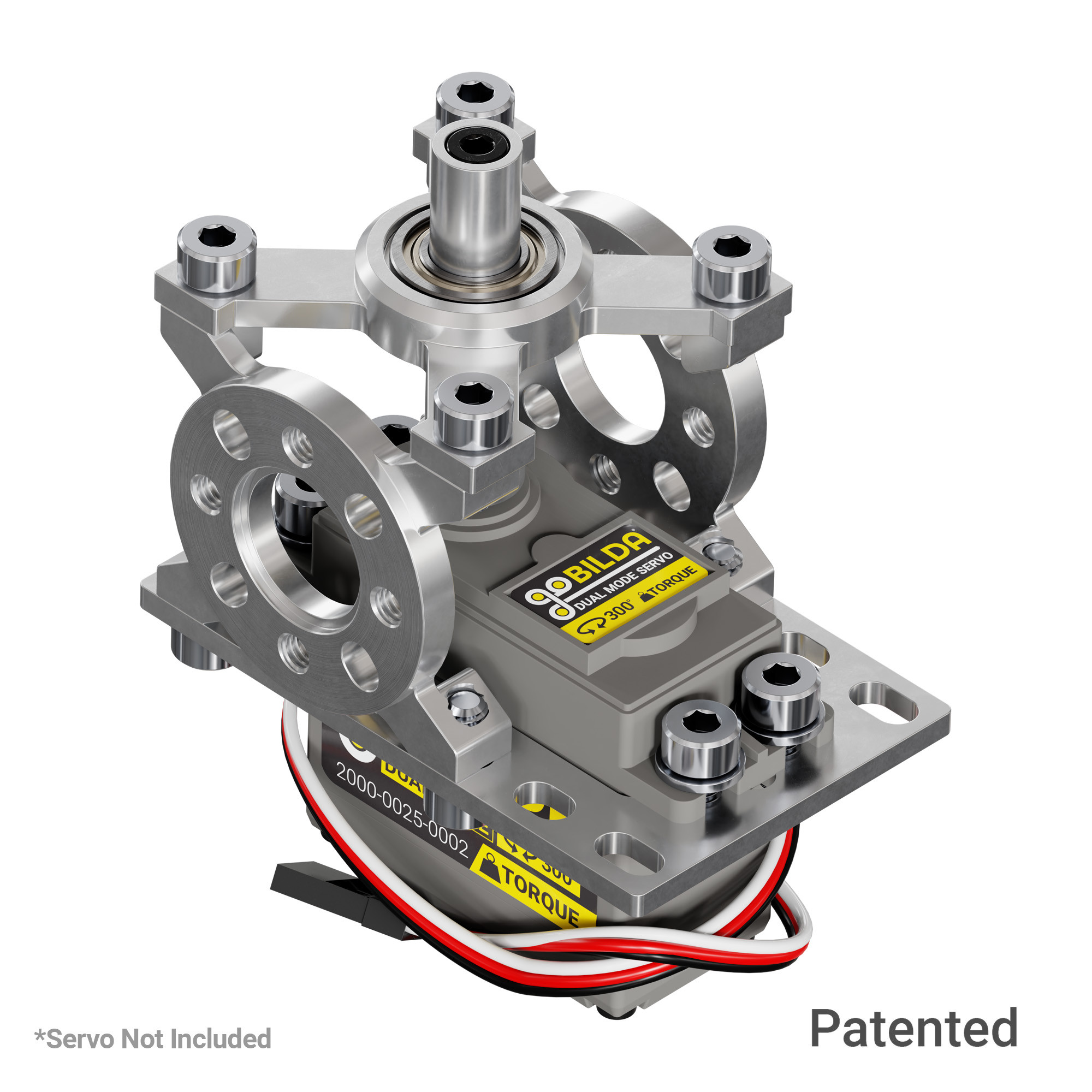 ServoBlock® (Standard Size, 25 Tooth Spline, 8mm OD Shaft) - goBILDA®