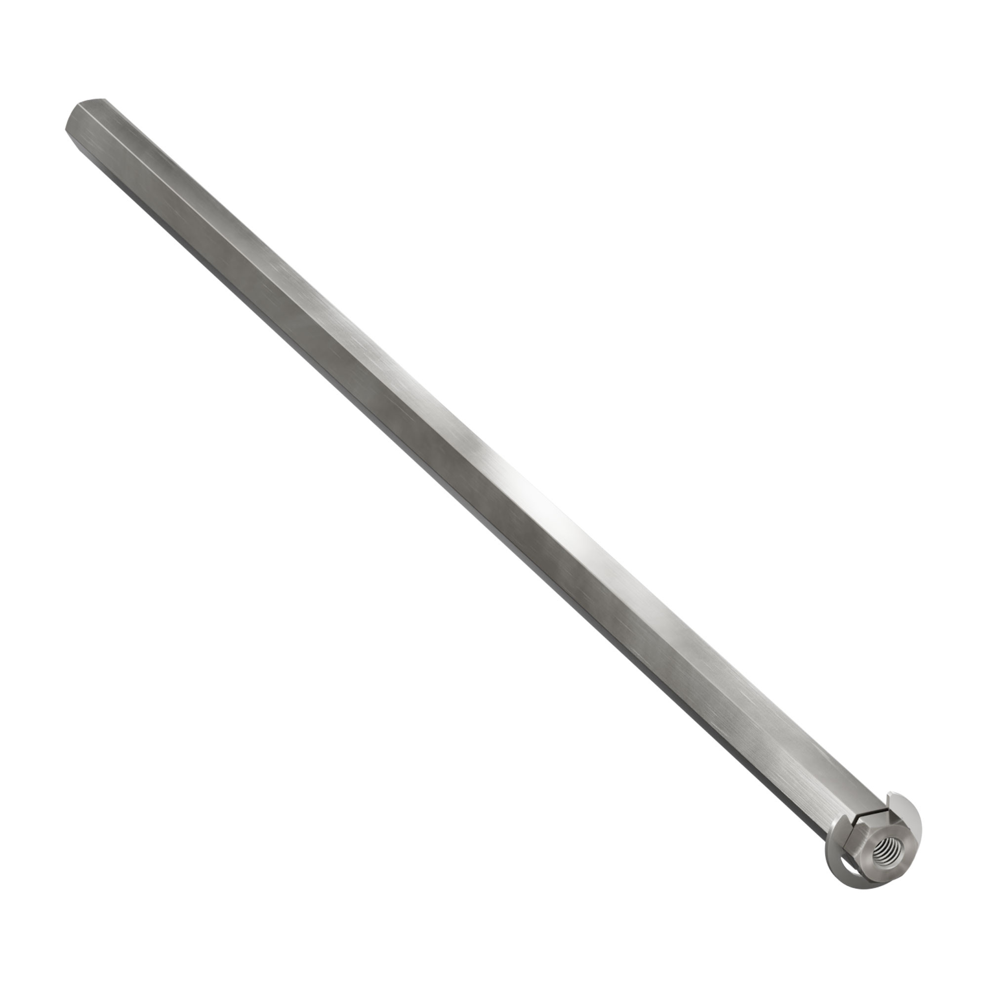 8mm REX® Shaft with E-Clip (Stainless Steel, 240mm Length) - goBILDA®