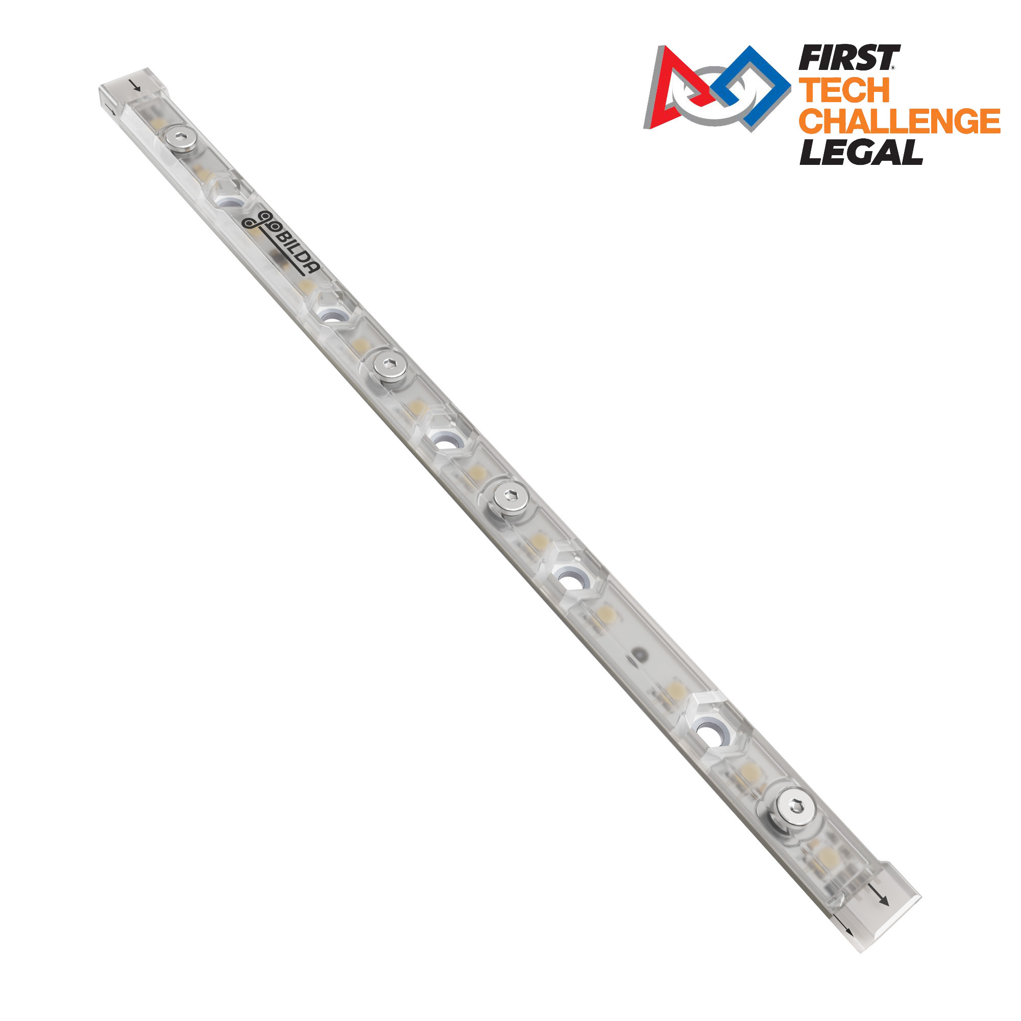 Prism RGB LED Strip (200mm Length, 12 LEDs) - 2 Pack - goBILDA®