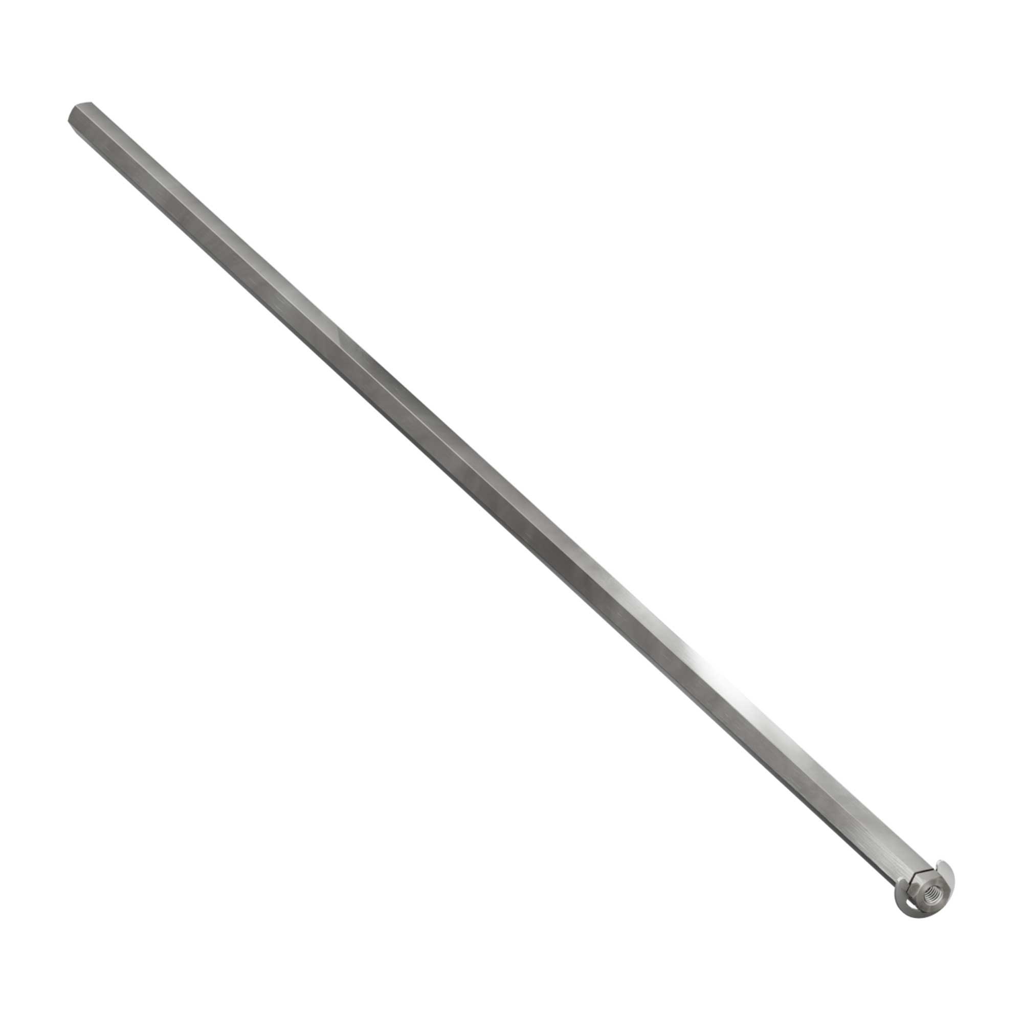 8mm REX® Shaft with E-Clip (Stainless Steel, 432mm Length) - goBILDA®
